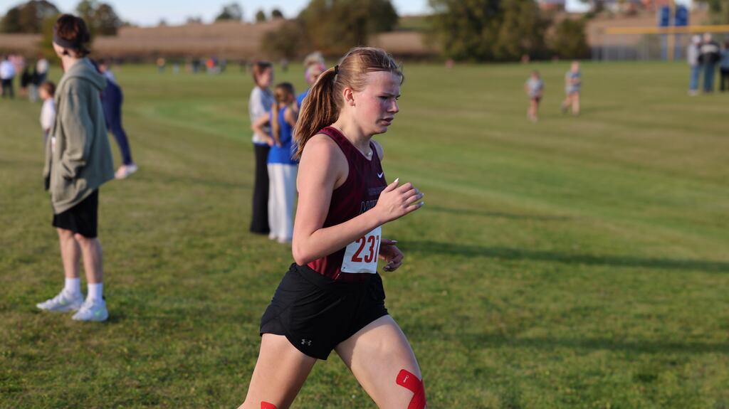 MHS Cross Country runners competing at Laconia and Weyauwega (Jr High) and at Campbellsport (High School)