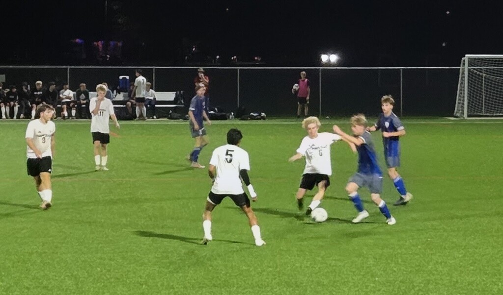 MHS Boys Soccer vs. WLA on 10/13/26 losing a hard fought battle, photos of players on field