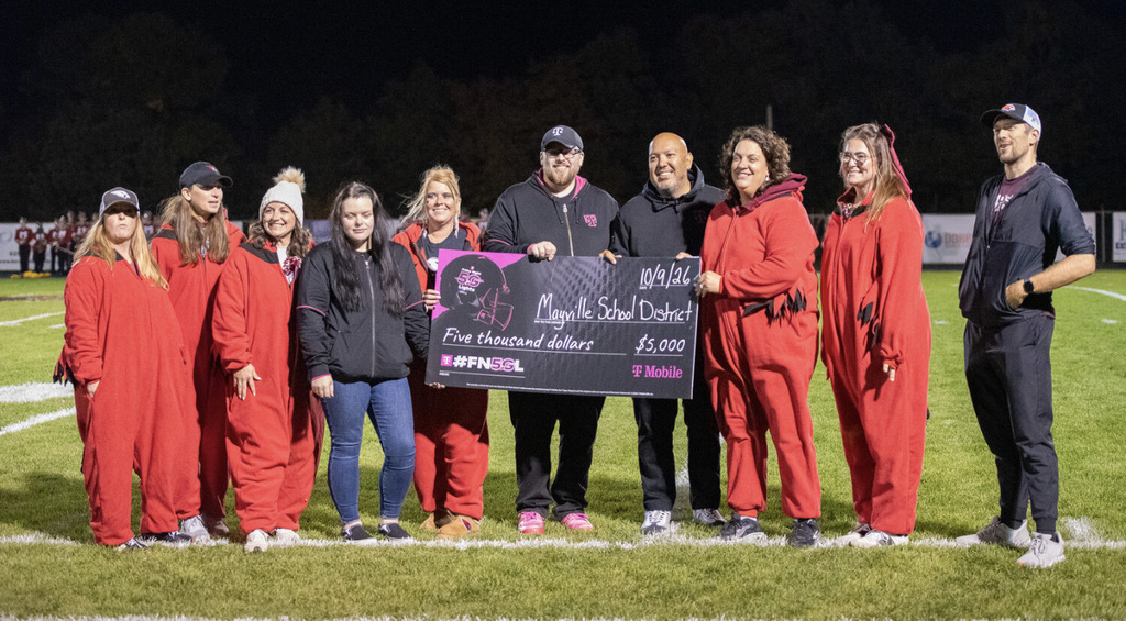T-Mobile Friday Night 5G Lights Check Presentation with T-Mobile reps and reps from MSD, Kick-off Club, Booster Club