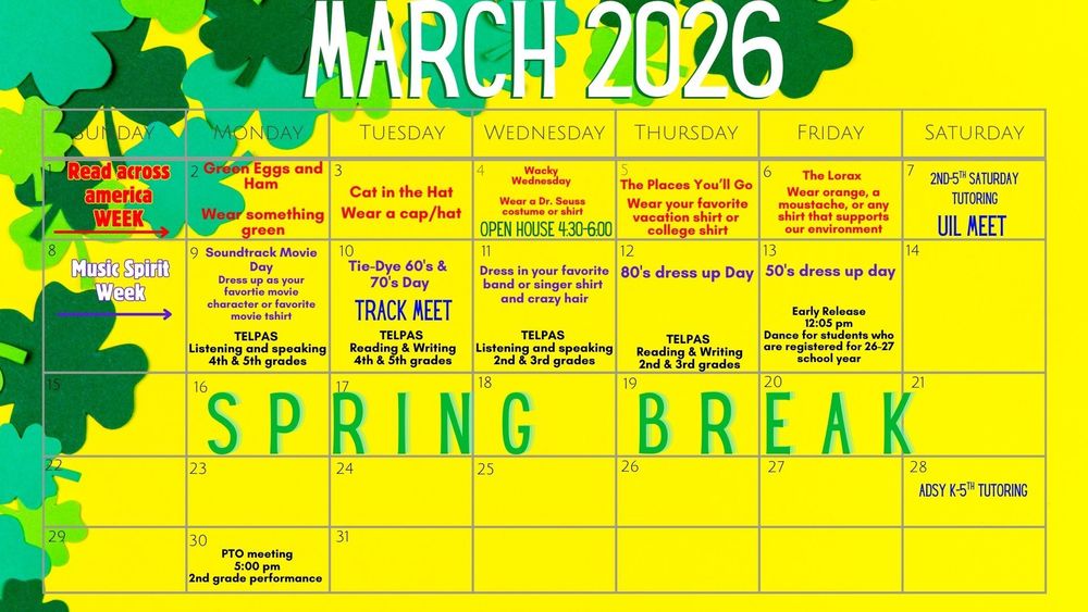 March Calendar