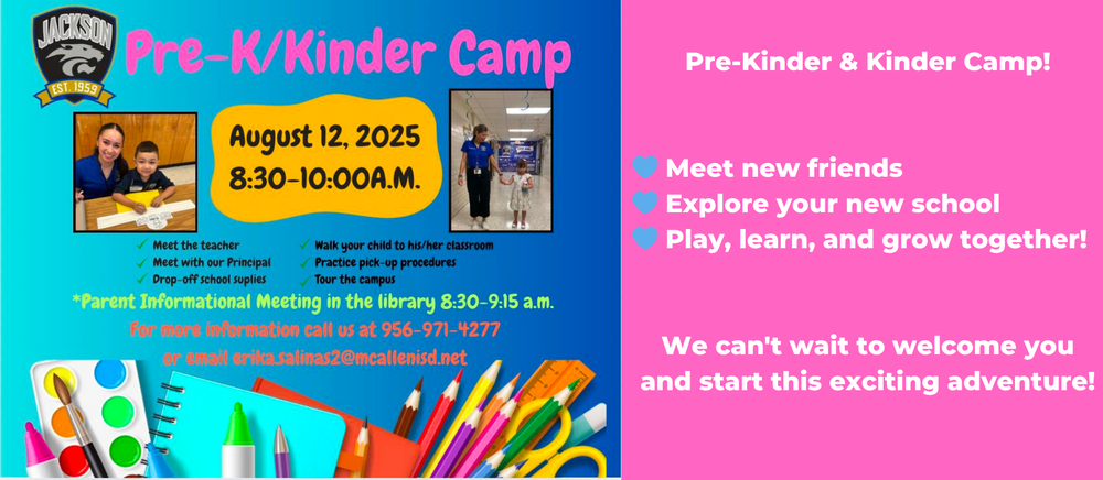 pk kinder camp flyer