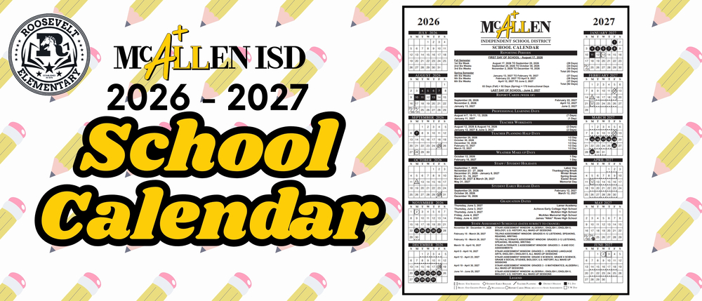 2026-2027 MISD School Calendar