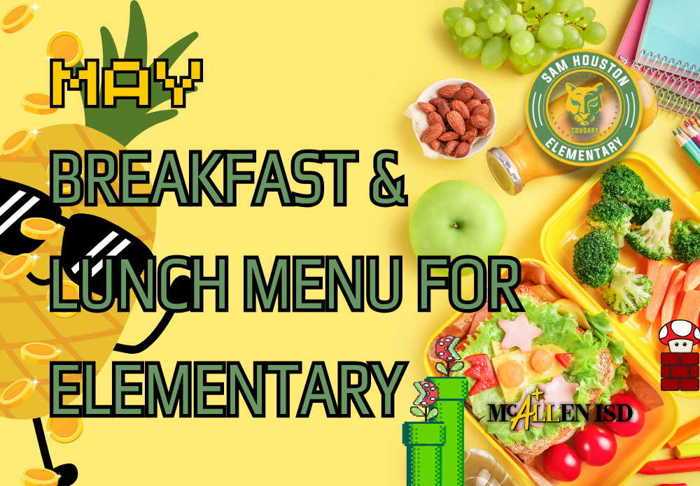 Decorative Image for May Breakfast & Lunch Menu