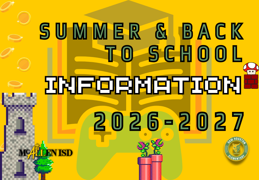 Summer & Back to School Information 2026-2027 Headline Image