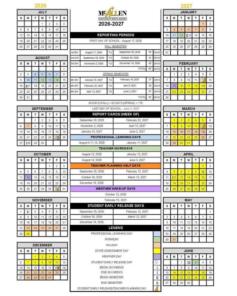 McAllenISD Calendar
