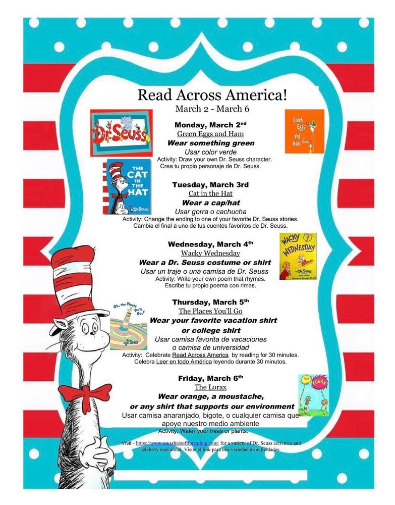 Read Across America Week March 2-6