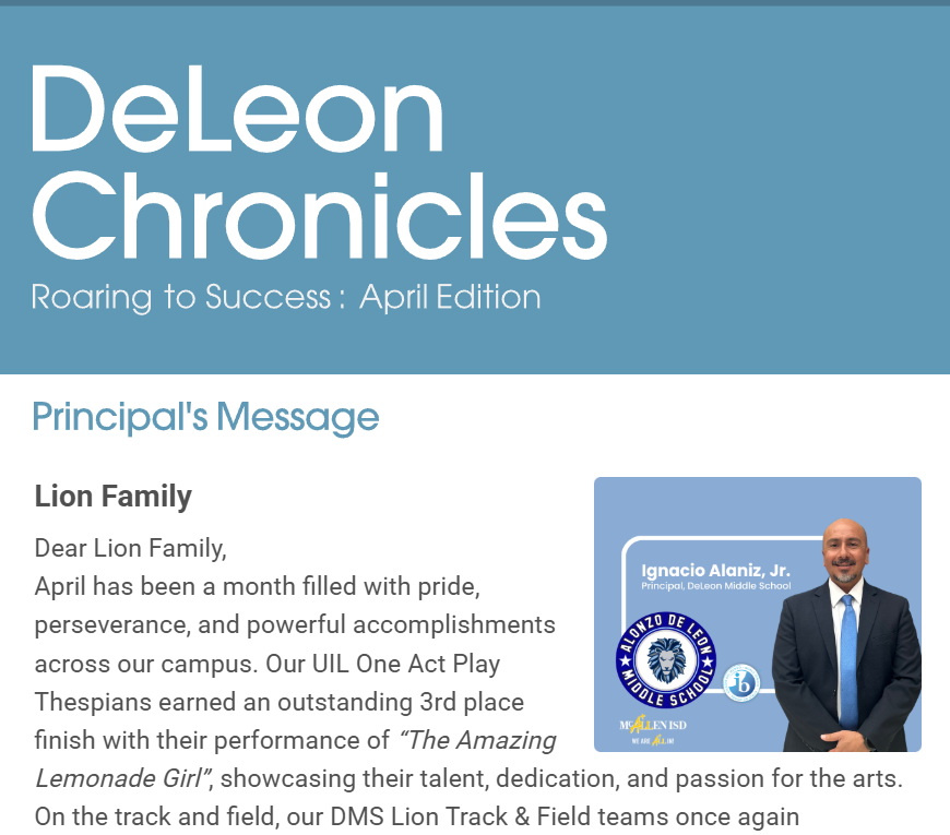 April Newsletter