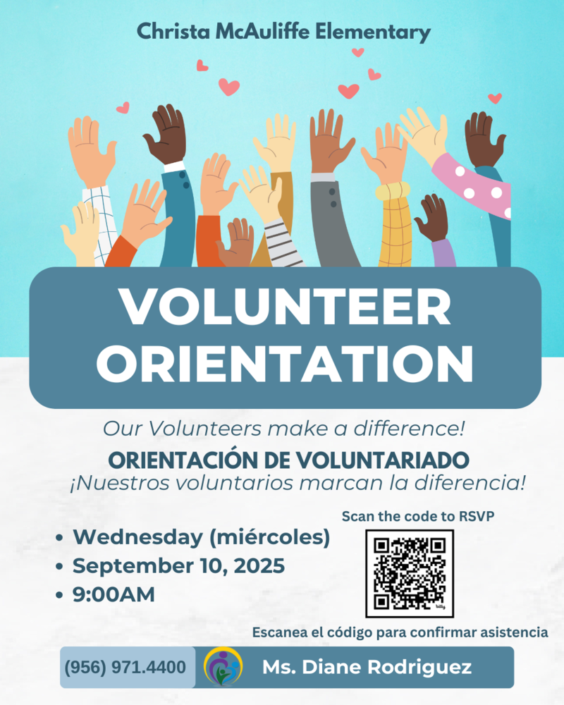 Volunteer Orientation Flyer