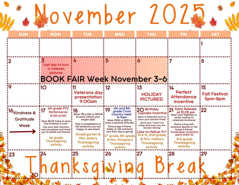 November Calendar