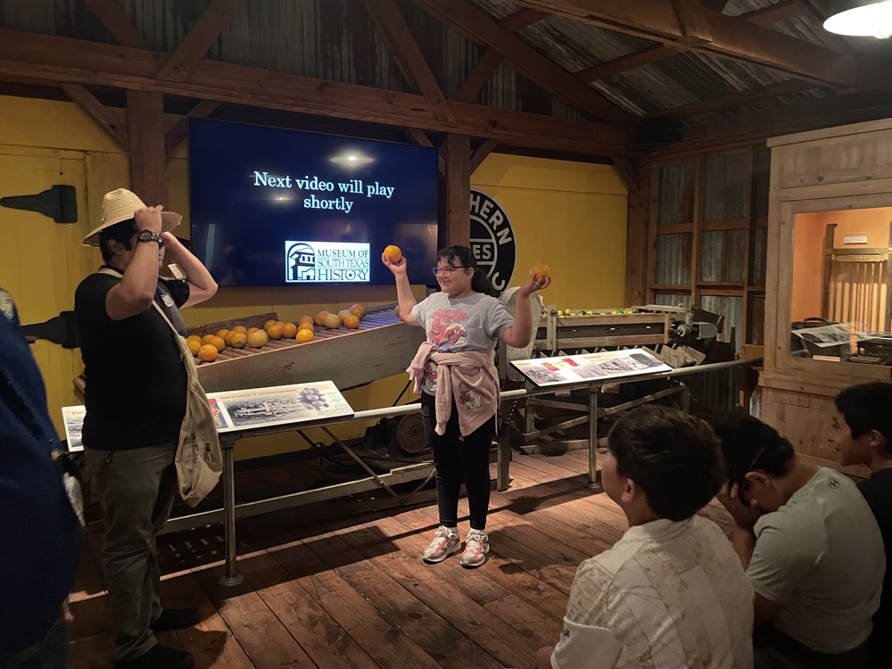 Students at the Museum
