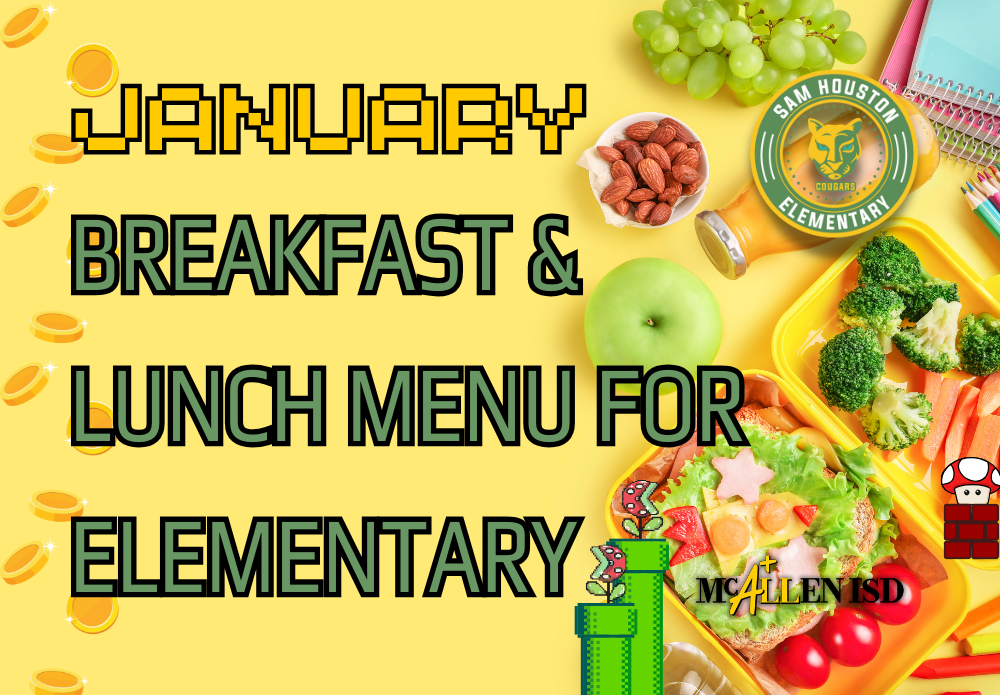 Decorative Image for January  Breakfast & Lunch Menu