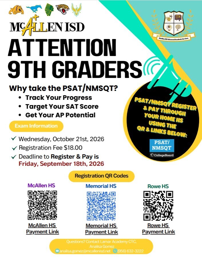 PSAT/NMSQT Registration Sign Up