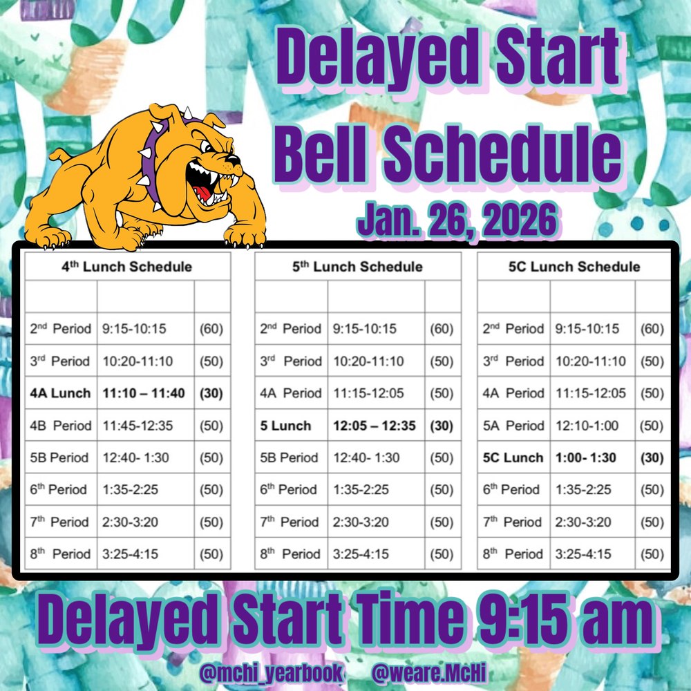 Delayed Start Bell schedule