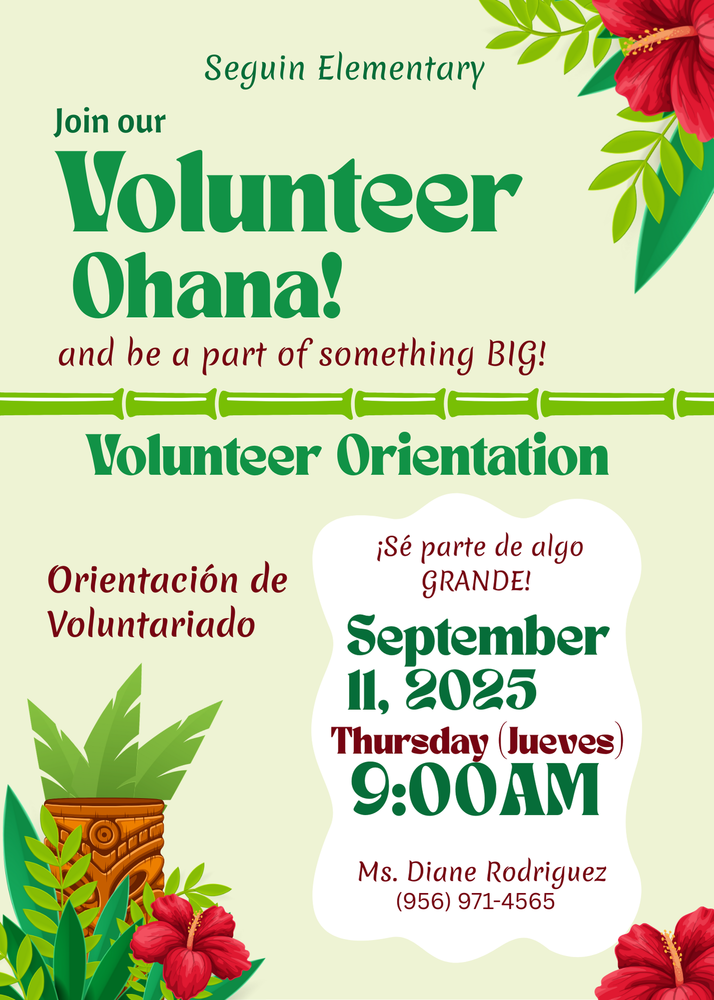 Volunteer Orientation Flyer