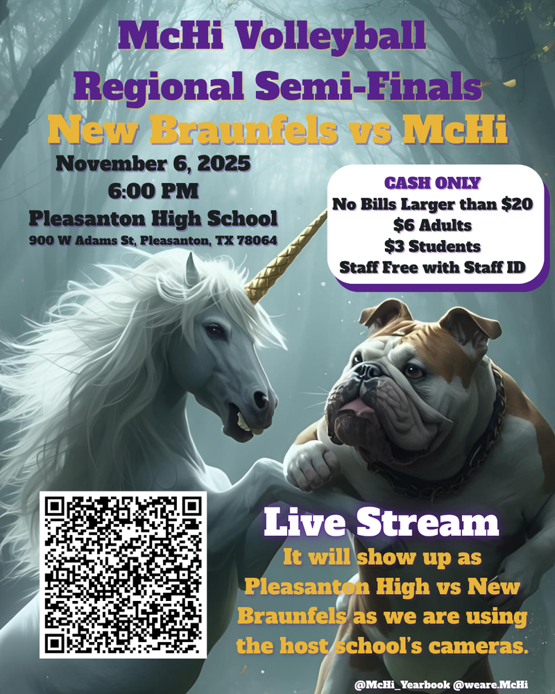 Info for Volleyball Playoff Game