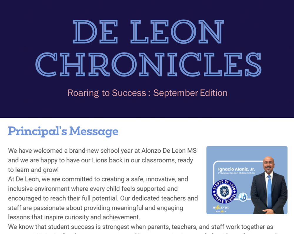 DeLeon Chronicles: September Edition