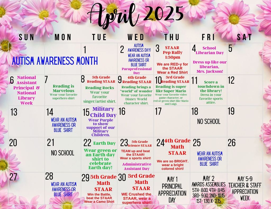 April Calendar