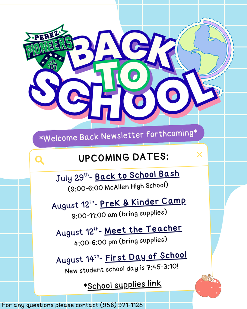Back to School events (English)