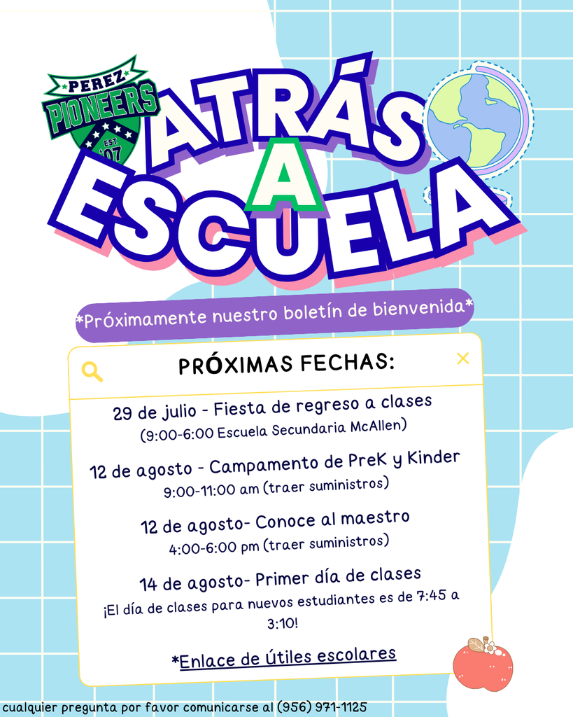 Back to School events (Spanish)