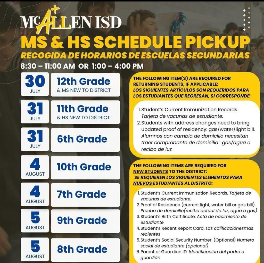 TMS Schedule Pickup