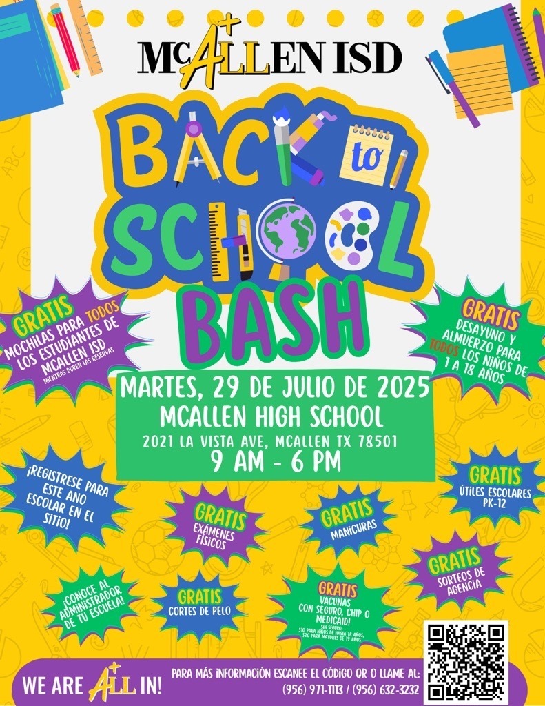 Back to School Bash (Spanish)