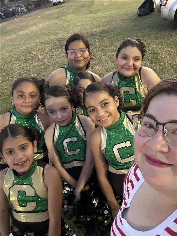 Cougarette Dance Team posing.