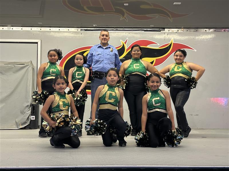 Cougarette Dance Team posing.