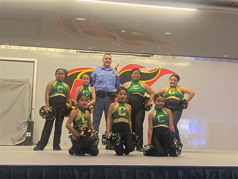 Cougarette Dance Team posing.