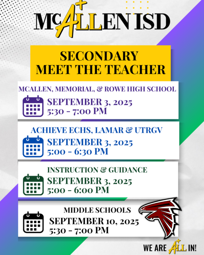 meet the teacher flyer for secondary