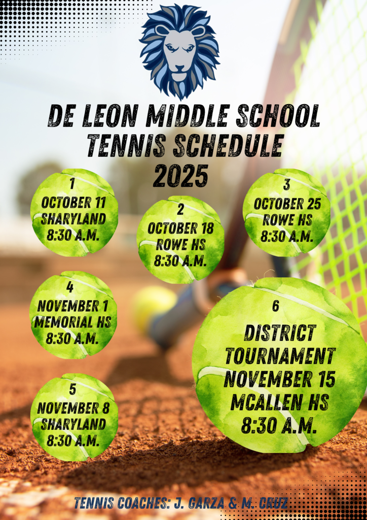 Tennis schedule