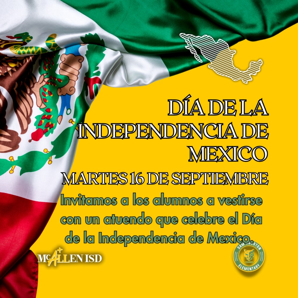 Announcement - Mexico's Independence Day in Spanish