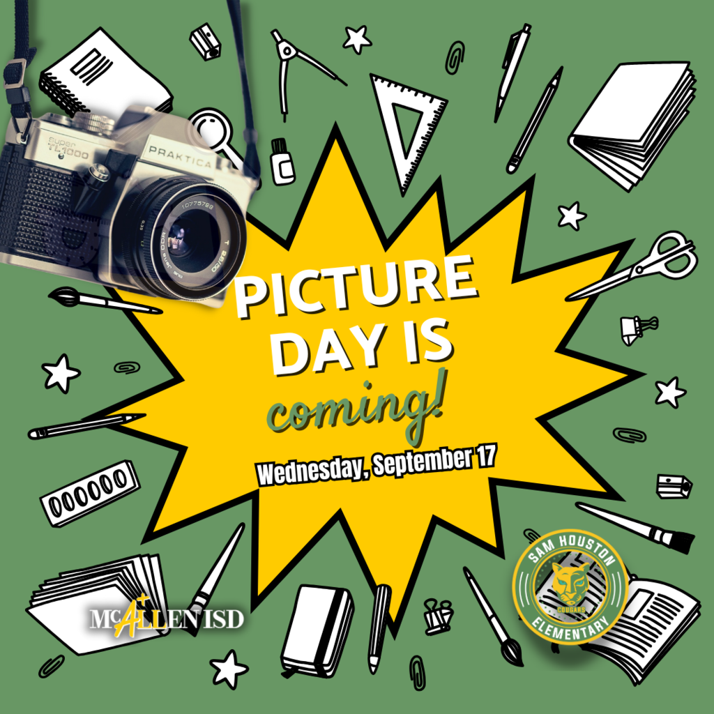 Announcement - Picture Day Scheduled for Wednesday, September 17