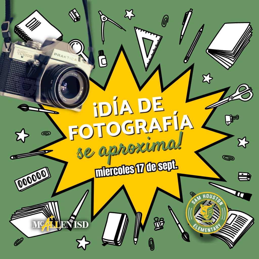 Announcement - Dia de Fotografia el miercoles 17 de Septiembre