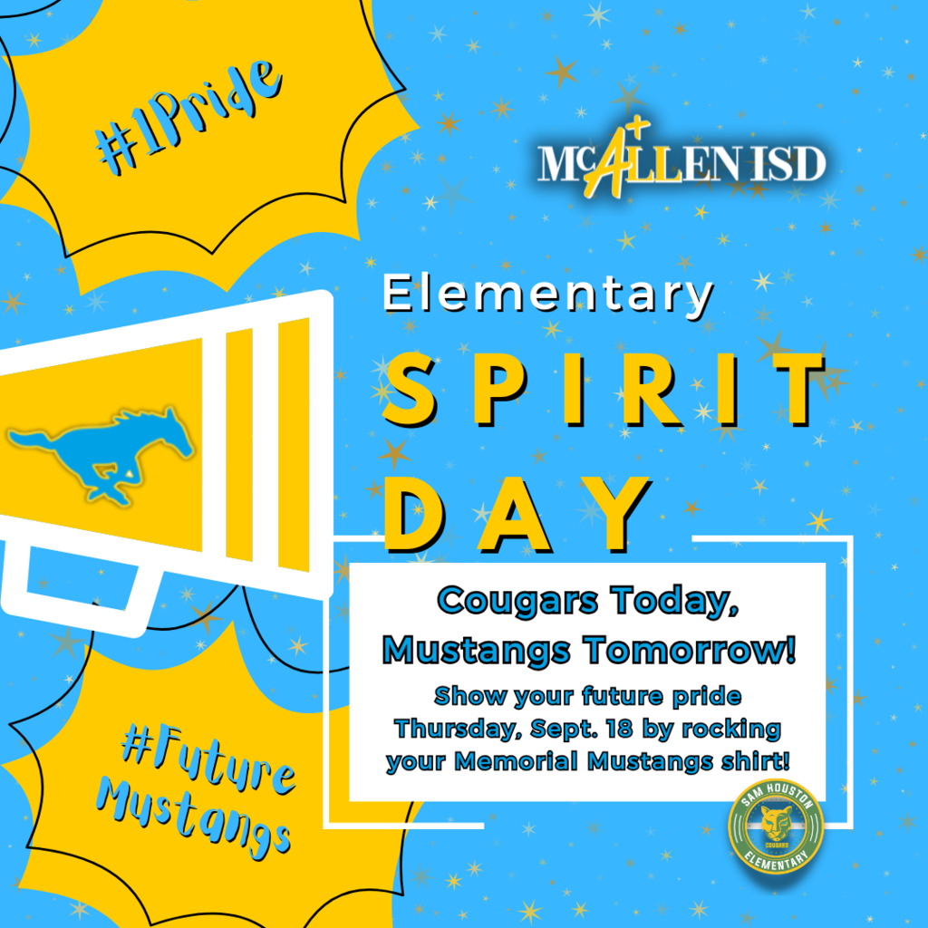 Announcement - Elementary Spirit Day in English
