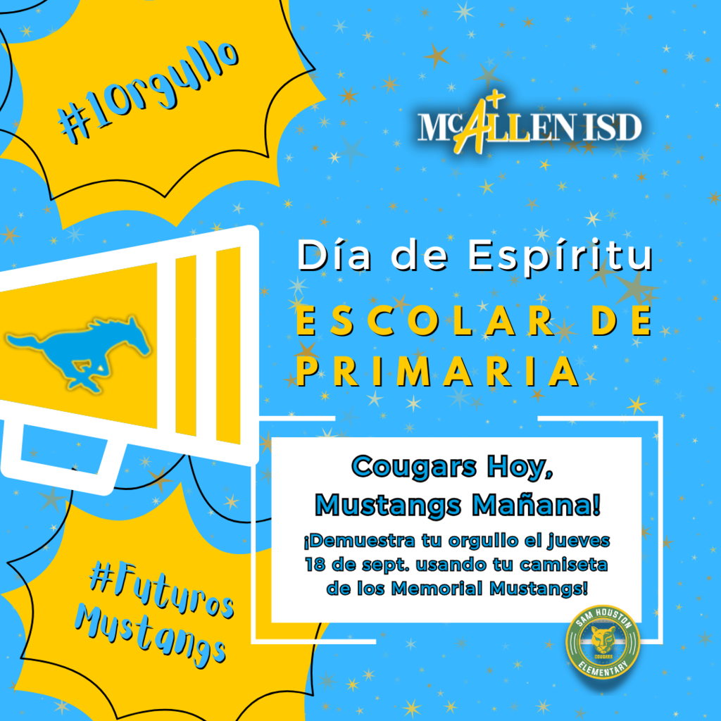 Announcement - Elementary Spirit Day in Spanish