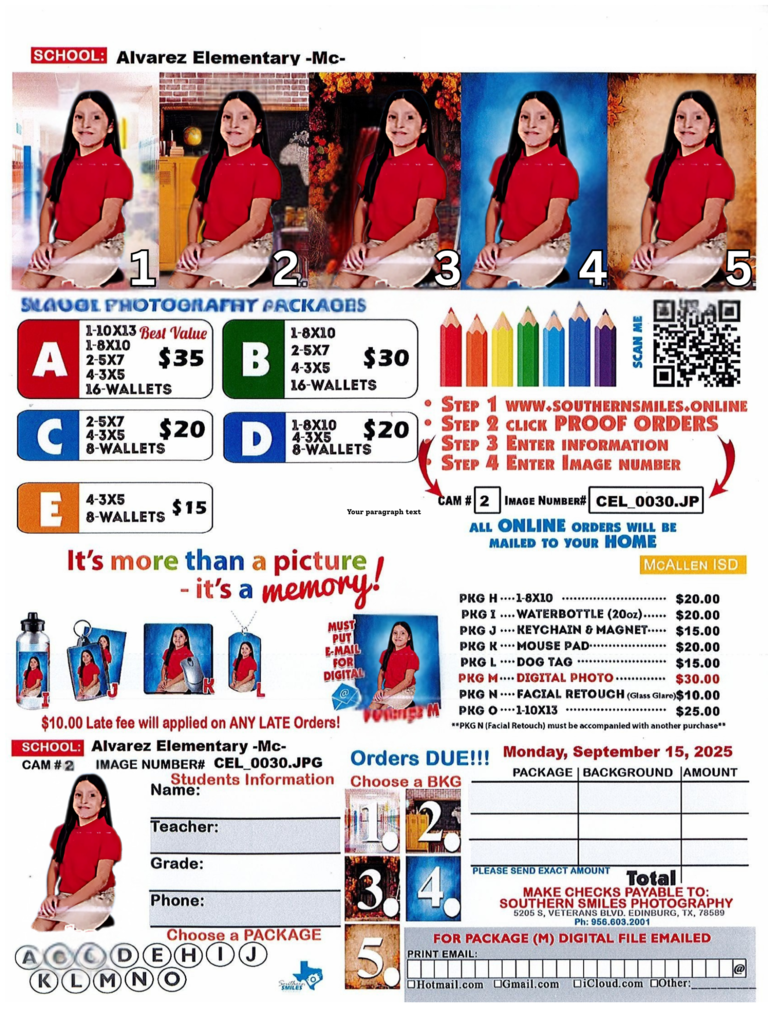Picture Order Form