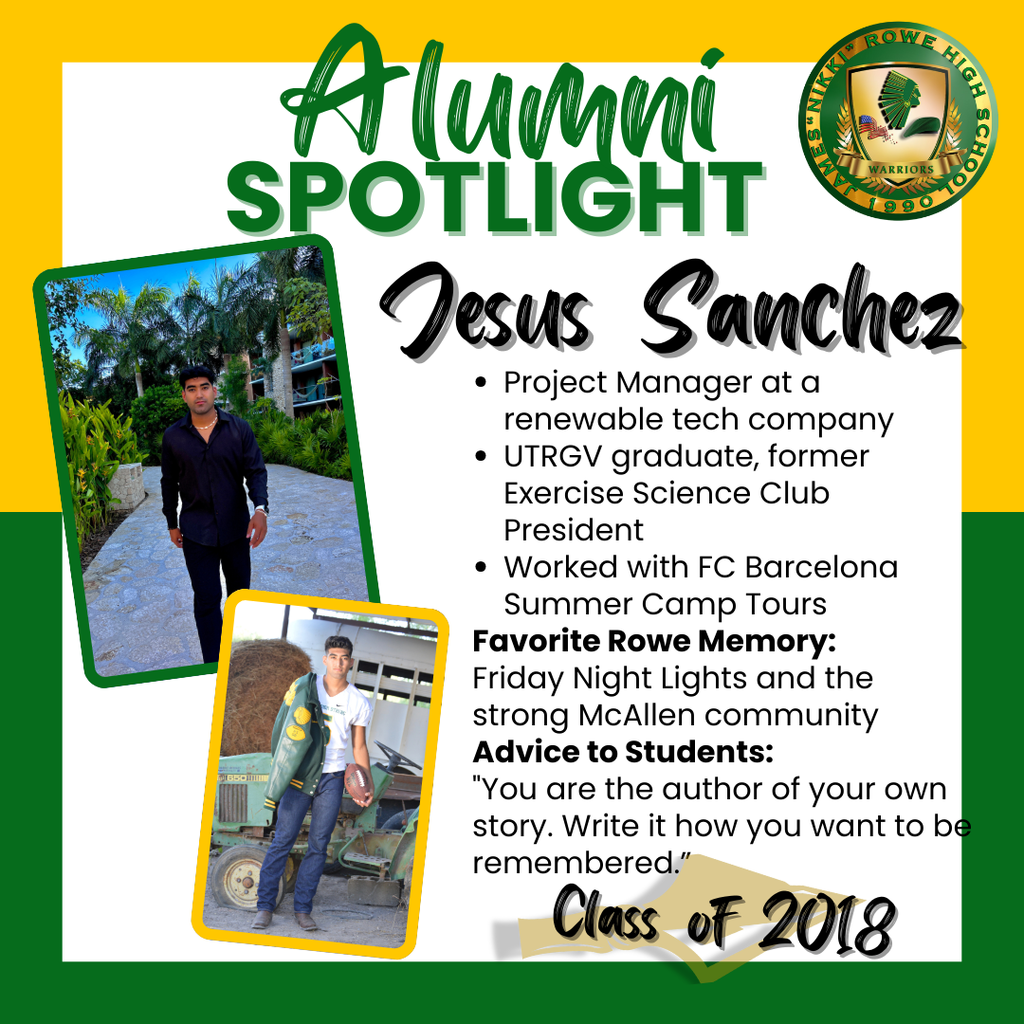 ALUMNI SPOTLIGHT- JESUS SANCHEZ