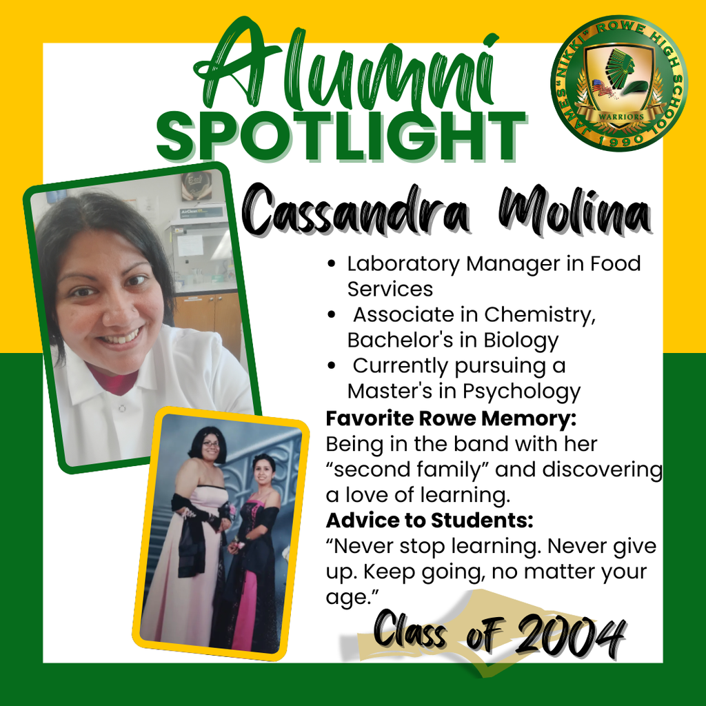 ALUMNI  SPOTLIGHT- CASSANDRA MOLINA