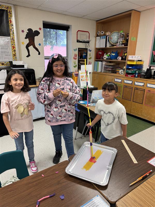 Kids working on lab.