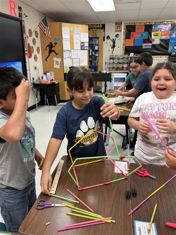 Kids working on lab.