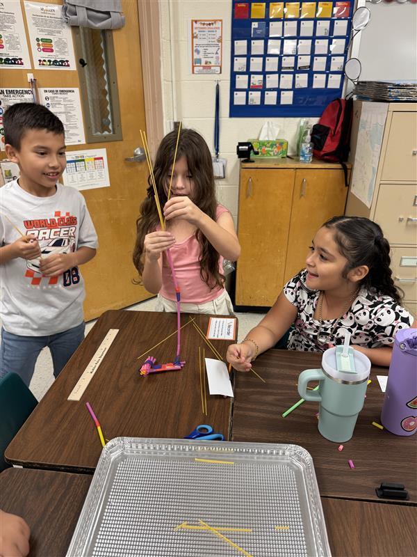 Kids working on lab.