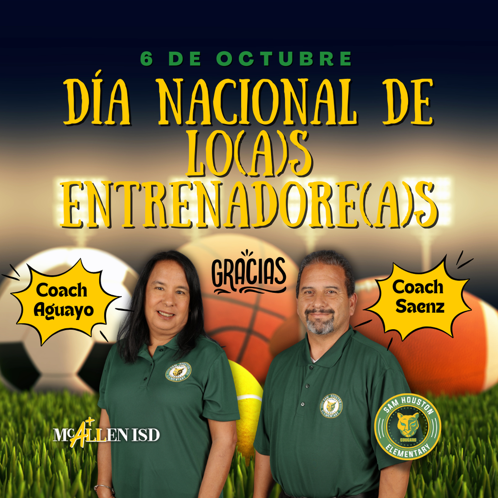 National Coaches Day Announcement in Spanish