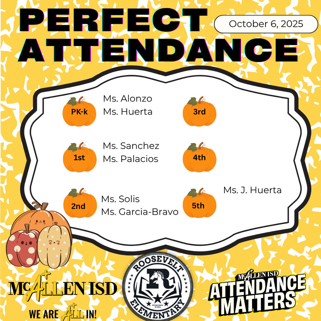 Perfect Attendance 10/6