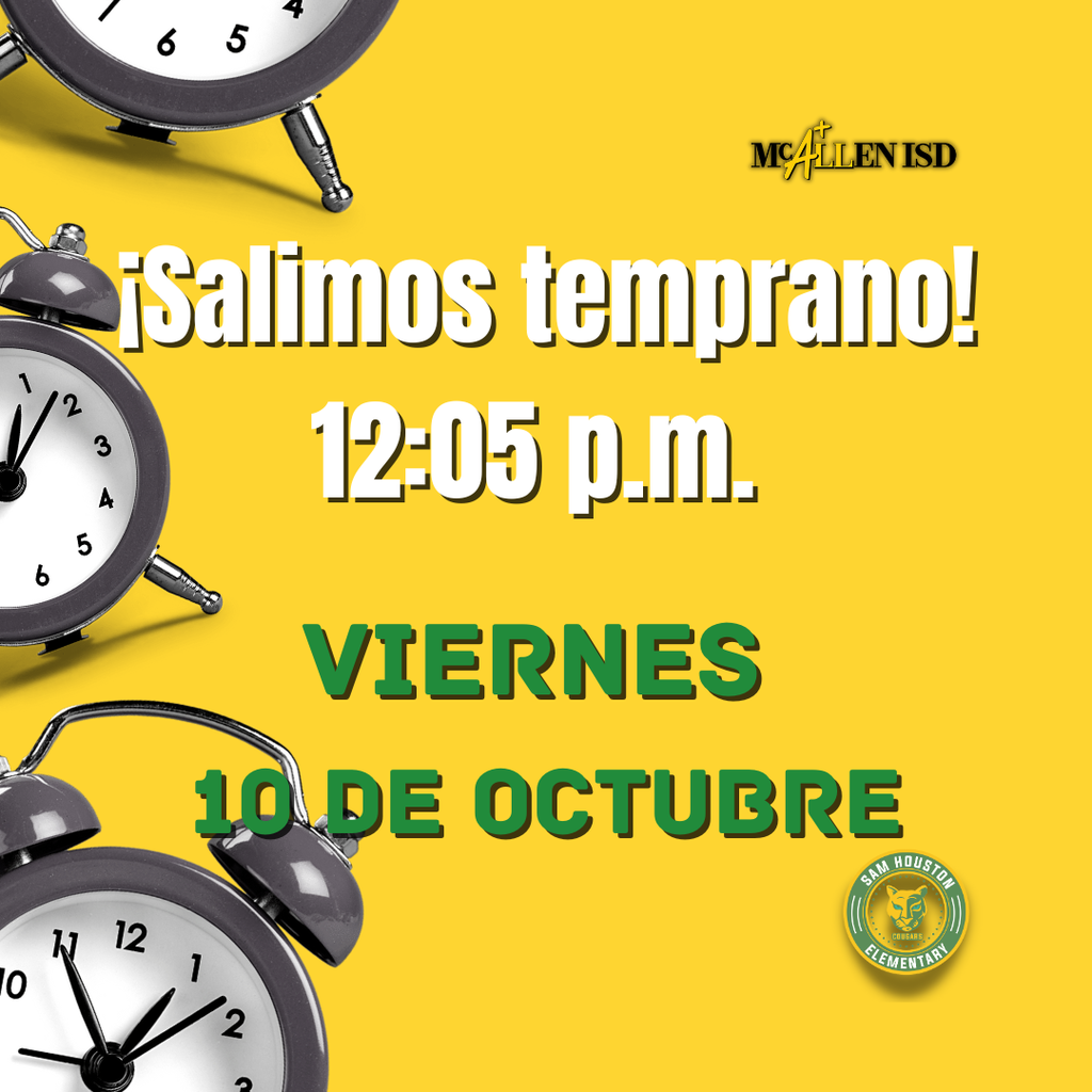 Early Release Announcement in Spanish