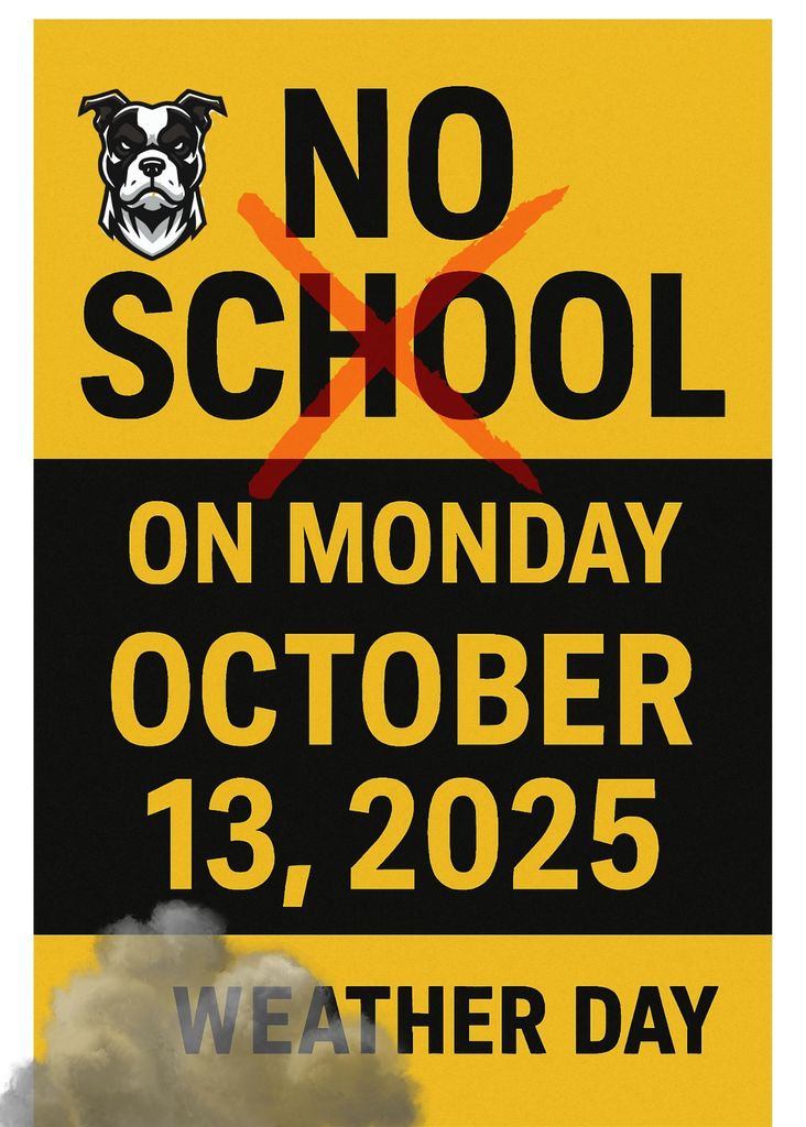 No School on Monday, October 13th
