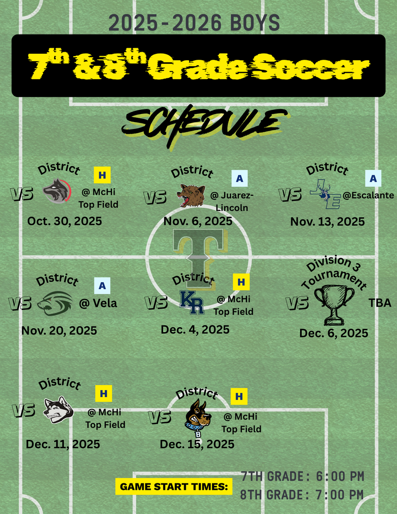 7th & 8th Grade Boys Soccer