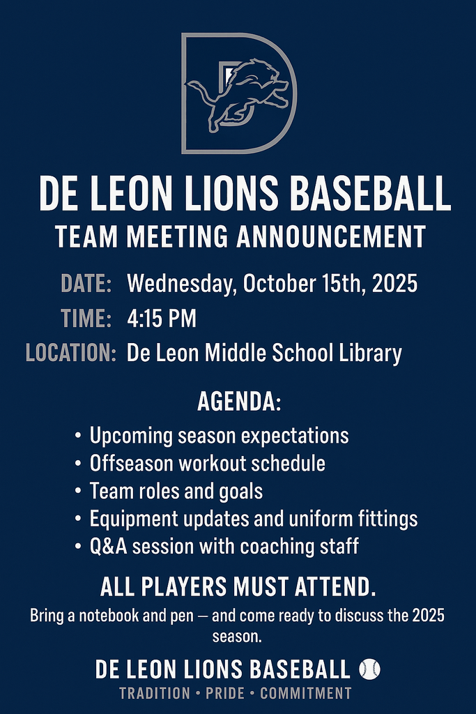 Baseball Info Meeting for Students