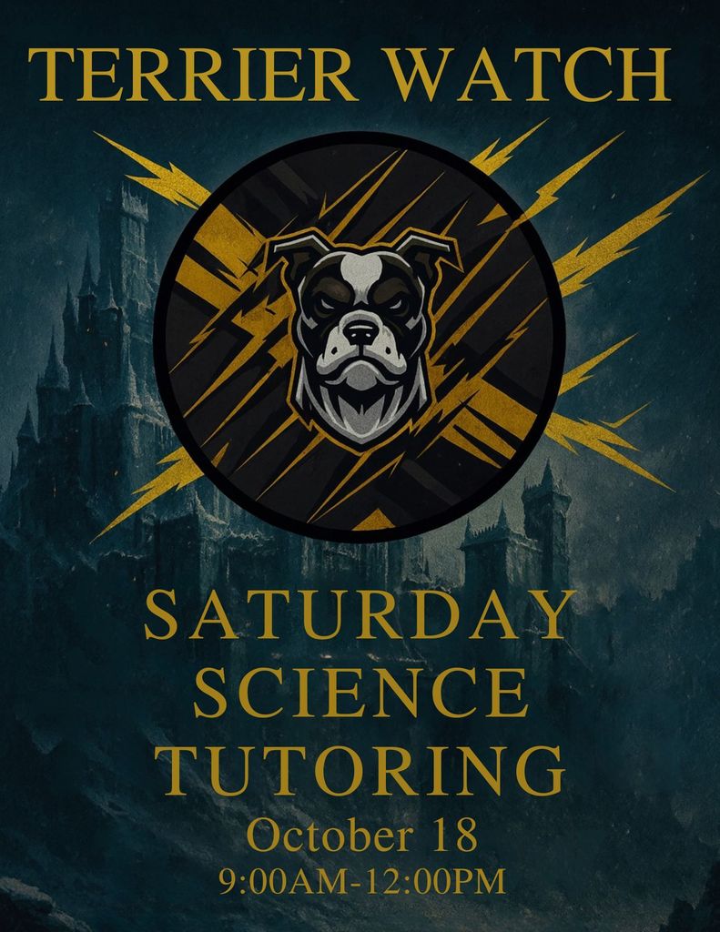 SCIENCE TUTORING October 18 900AM-1200PM
