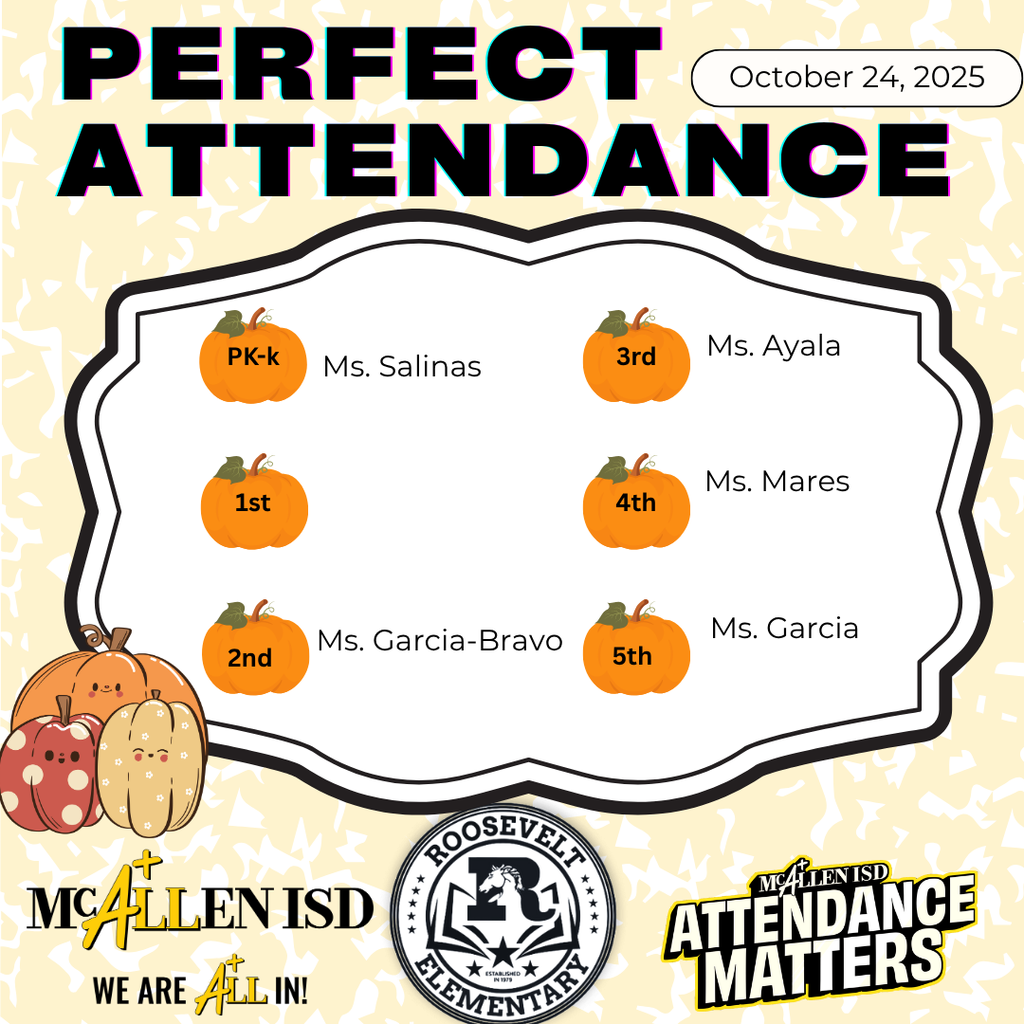 Perfect Attendance 10/24