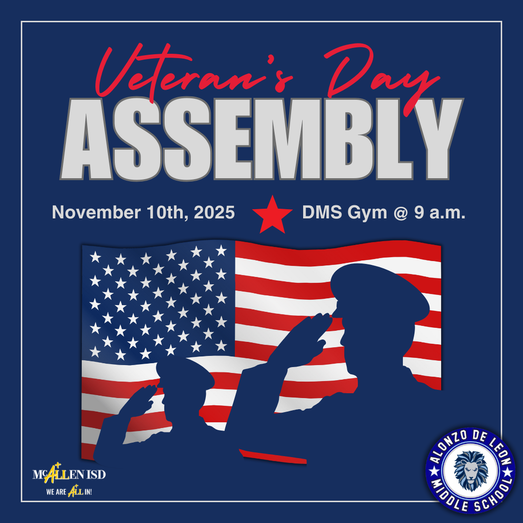 Veteran's Day Assembly Reminder